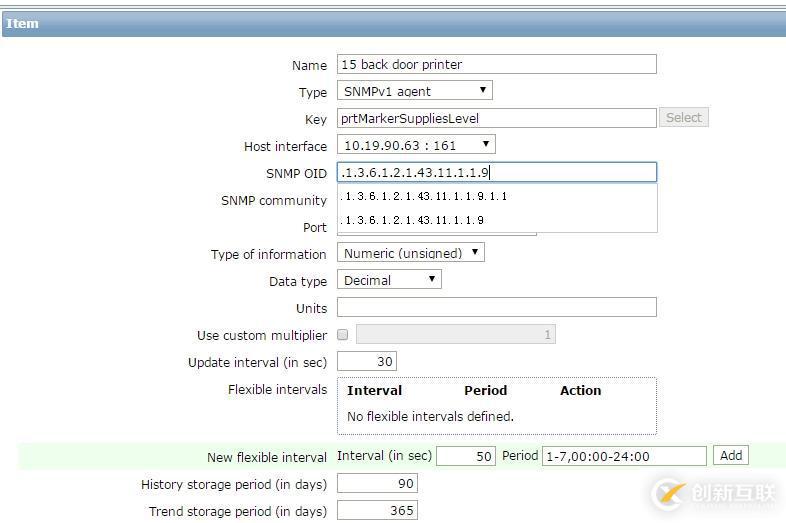 zabbix 監(jiān)控打印機(jī)