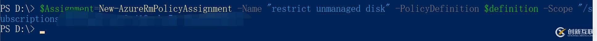 使用Azure Polcy強(qiáng)制禁止非托管磁盤VM