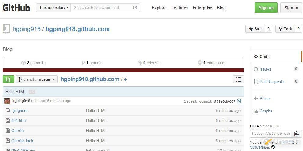 GitHub搭建簡(jiǎn)單的項(xiàng)目“Hello HTML”