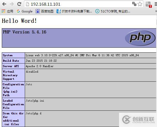 基于php模塊部署Lamp