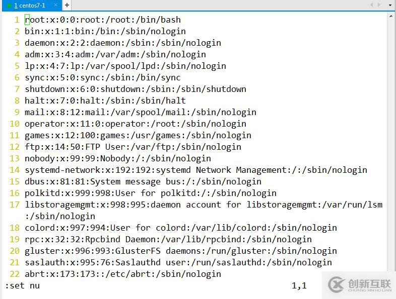 VI編輯器（vim）