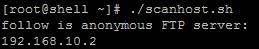 Linux—Shell檢查哪些主機開啟了匿名FPT服務