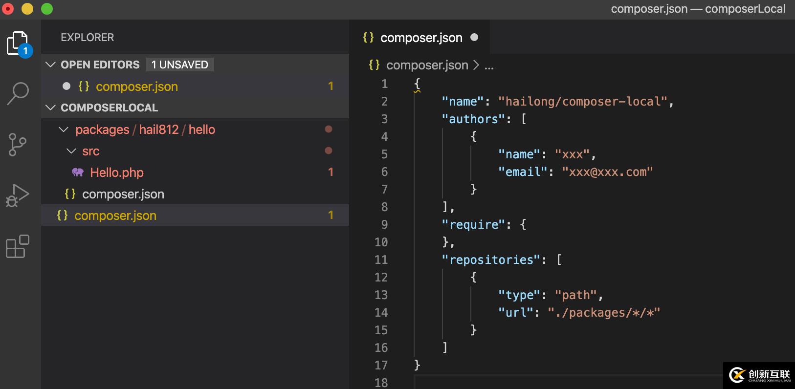 composer require怎么加載本地?cái)U(kuò)展包
