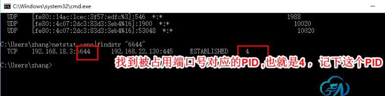 解決端口被占用的方法