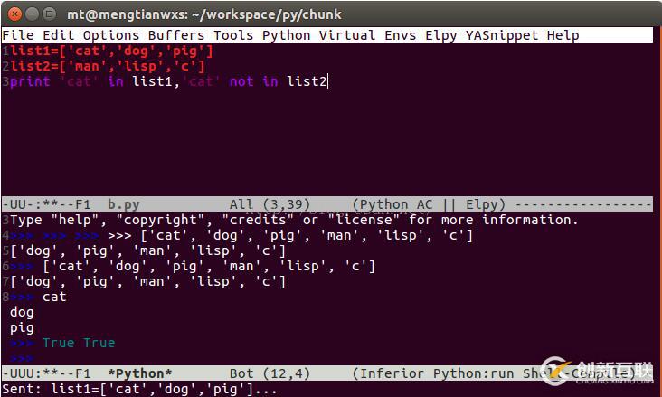如何使用python中的in ,not in來(lái)檢查元素是不是在列表中