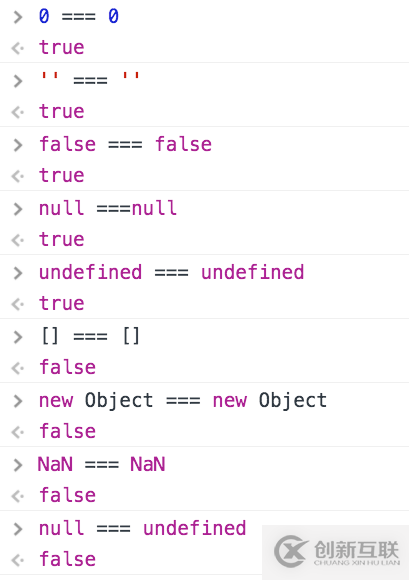JavaScript中三個(gè)等號和兩個(gè)等號的示例分析