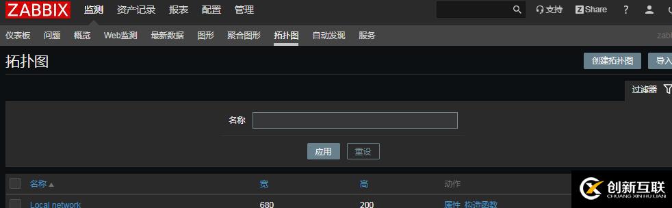 zabbix使用記錄---繪制動態(tài)拓?fù)鋱D