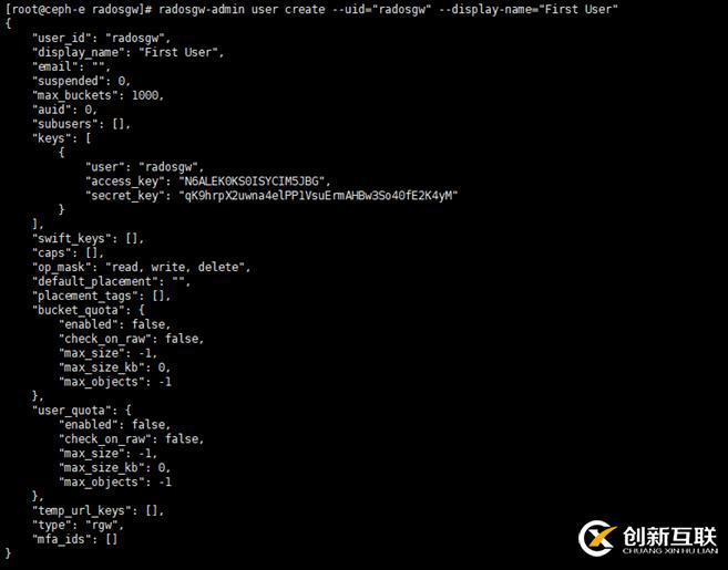 Ceph 對(duì)象存儲(chǔ)
