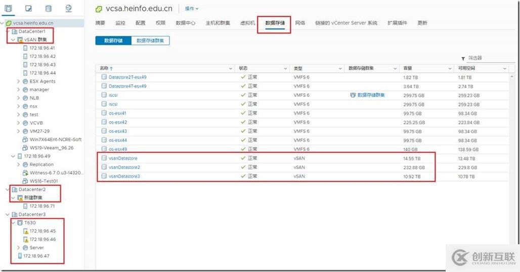 vSAN群集只顯示一個(gè)vSAN存儲(chǔ)