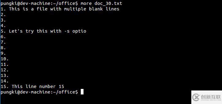 CentOS中逐頁顯示長文本文件的命令用法