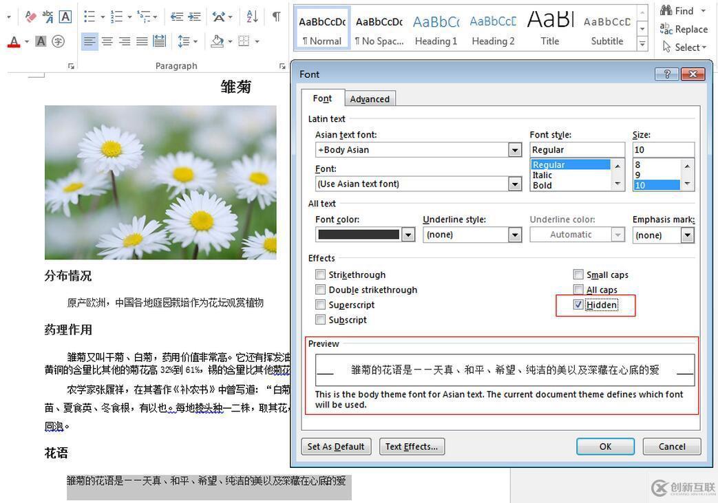 如何使用C#向word文檔插入和隱藏段落