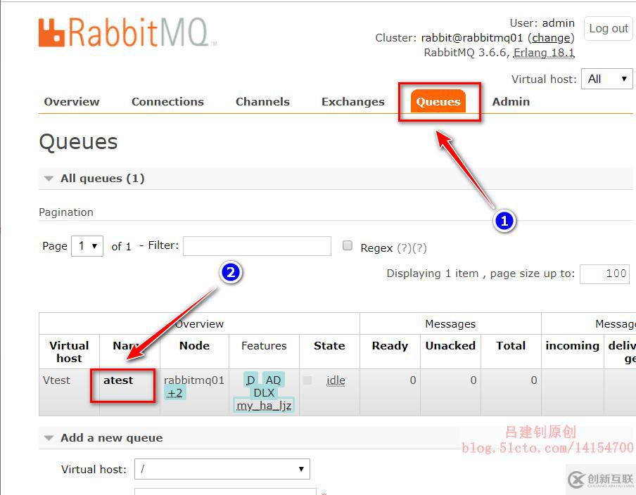 Rabbitmq群集部署