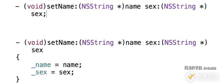 OC中實例變量可見度、setter、getter方法和自定義初始化方法