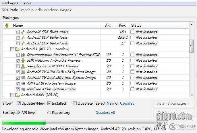 使用SDK Manager.exe無法進(jìn)行更新(No system images installed for this target)