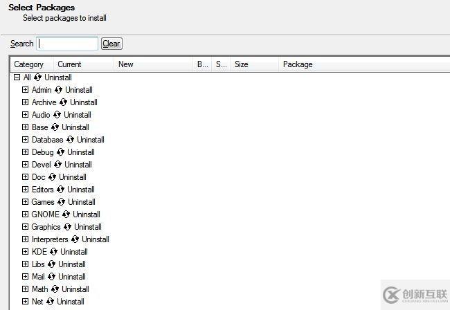 cygwin的安裝卸載