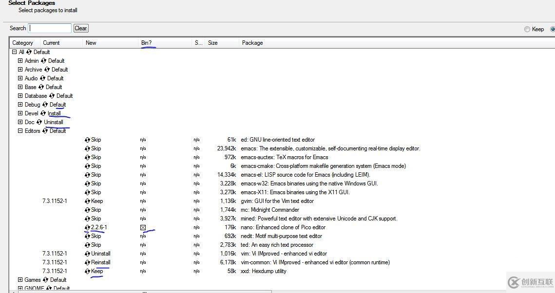 cygwin的安裝卸載