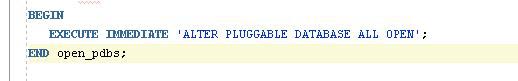 ORACLE 12C PDBORCL的開啟方法