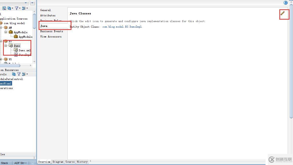ORACLE ADF:EO Method驗證
