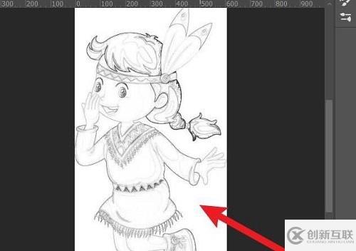 ps如何把圖片變成線稿