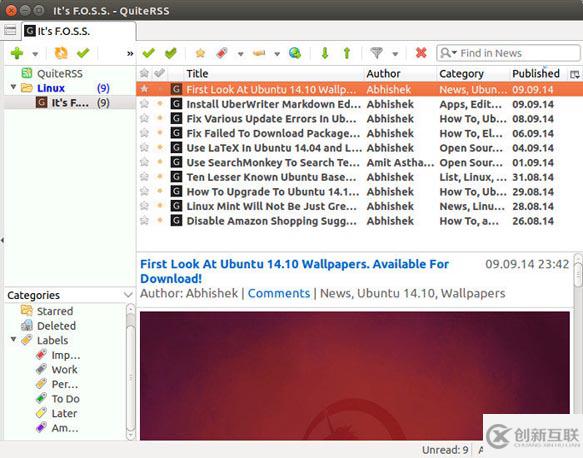 如何安裝Linux桌面的RSS閱讀器