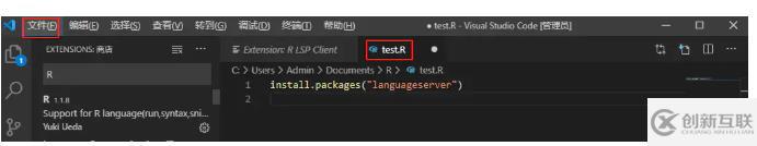vscode怎么寫r語(yǔ)言