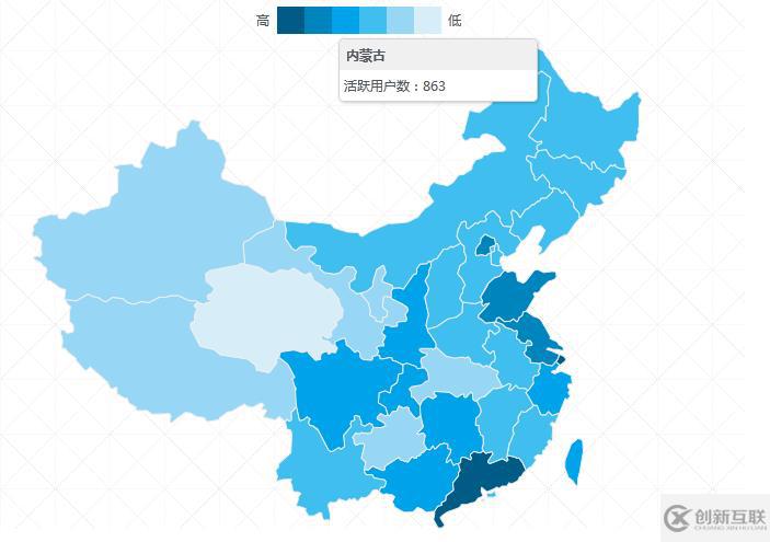PHP中使用jQuery實現(xiàn)中國地圖熱點數(shù)據(jù)統(tǒng)計方法
