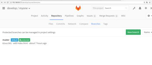 gitlab創(chuàng)建創(chuàng)建分支