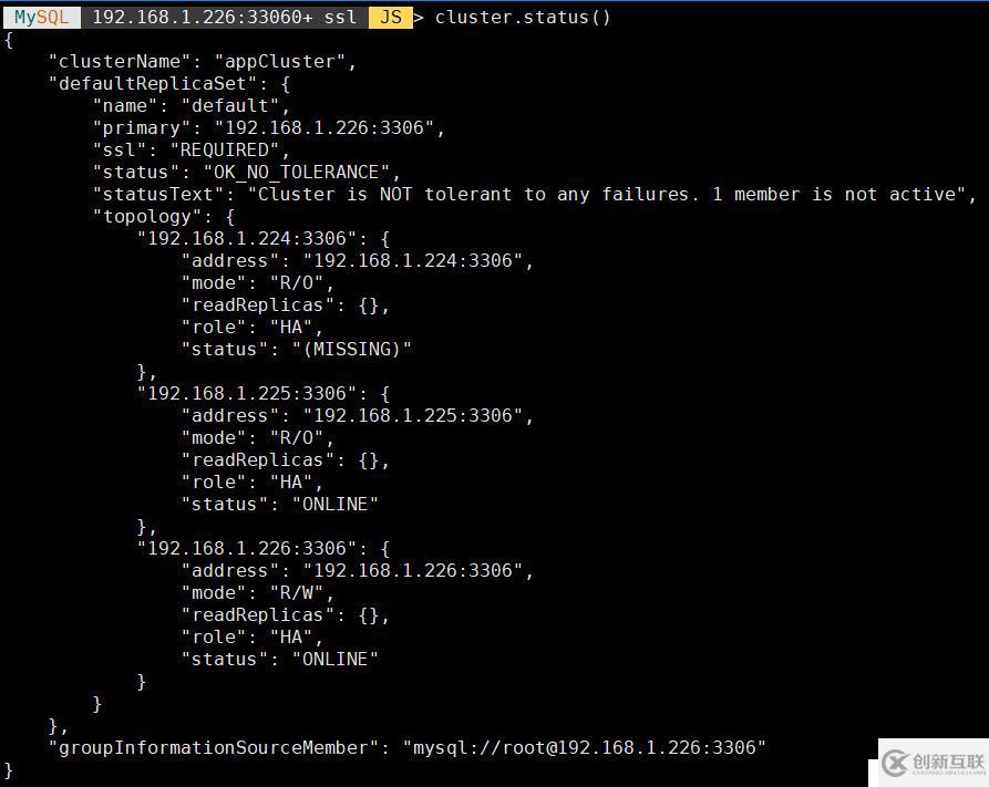 MySQL 8.0 InnoDB Cluster出現(xiàn)故障如何解決