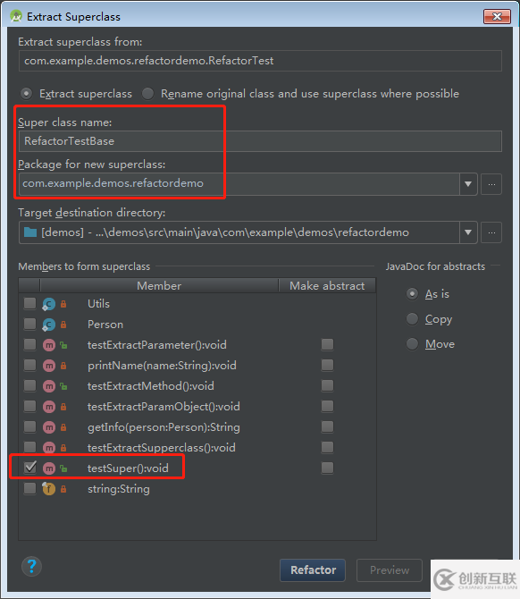 詳解AndroidStudio中代碼重構(gòu)菜單Refactor功能