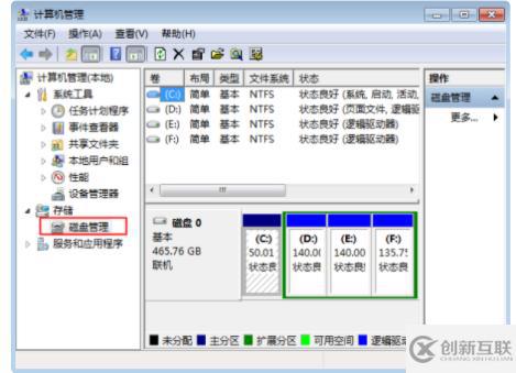 計算機(jī)的磁盤管理在什么位置