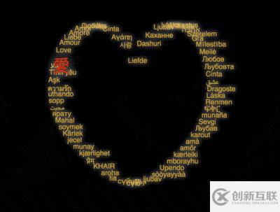 怎么使用CSS和D3實(shí)現(xiàn)用文字組成的心形動(dòng)畫(huà)效果