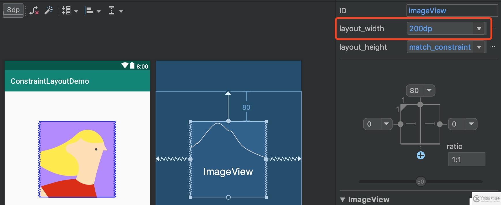 掌握ConstraintLayout（十）按比例設置視圖大小