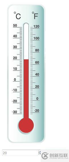 jQuery溫度計(jì),支持?jǐn)z氏度華氏度同時(shí)展示
