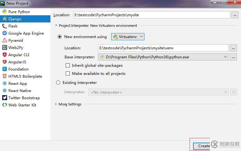 python創(chuàng)建django的方法