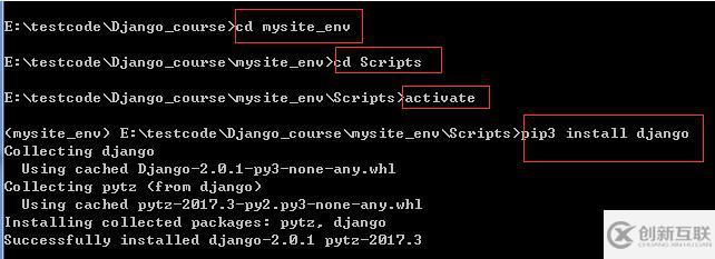 python創(chuàng)建django的方法