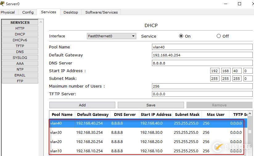 不同vlan間配置DHCP實現(xiàn)互通