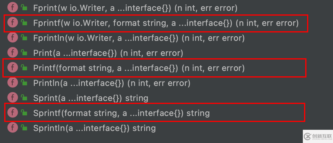 golang verb的作用是什么