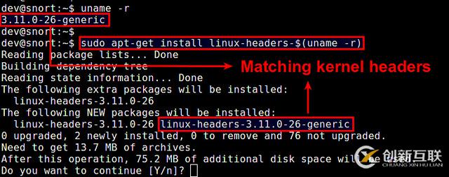 如何在Linux系統(tǒng)上安裝Linux內(nèi)核頭文件