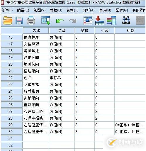spss變量有什么命名規(guī)則