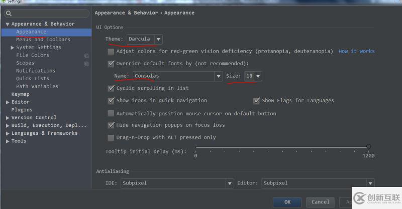 Android Studio設(shè)置、改變字體和主題的方法