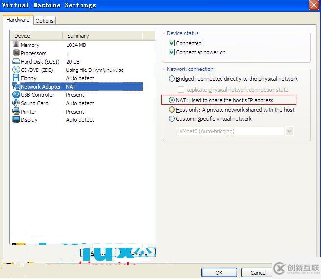 VMware虛擬機(jī)安裝的CentOS無(wú)法上網(wǎng)的解決方法