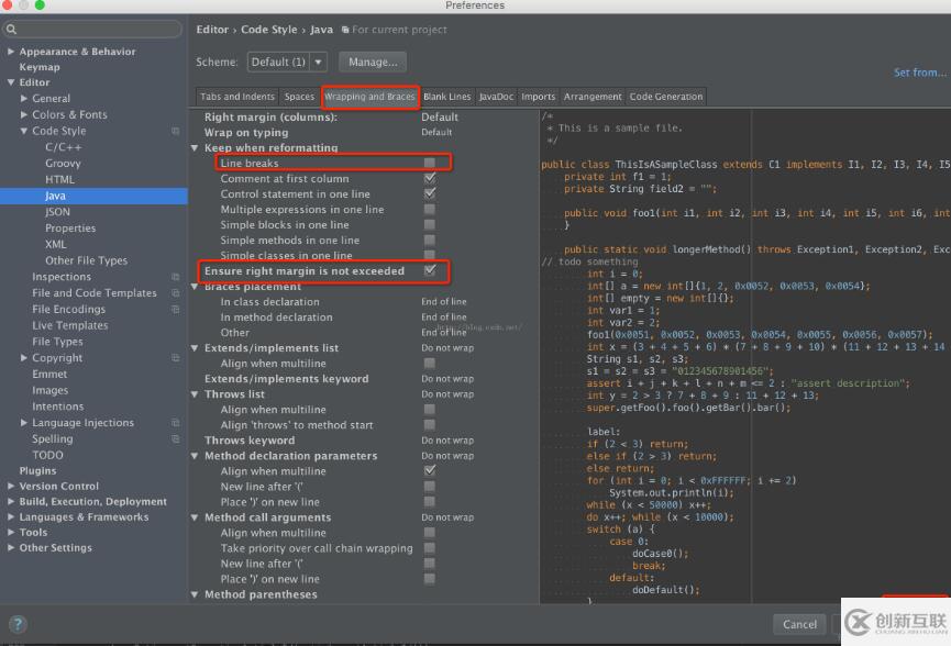 AndroidStudio代碼達(dá)到指定字符長(zhǎng)度時(shí)自動(dòng)換行的示例分析